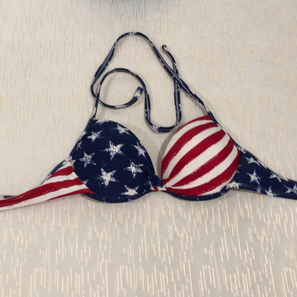 USA flag bikini top